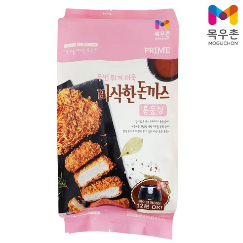 목우촌 바삭한 돈까스 통등심 500g 등심돈까스, 1개