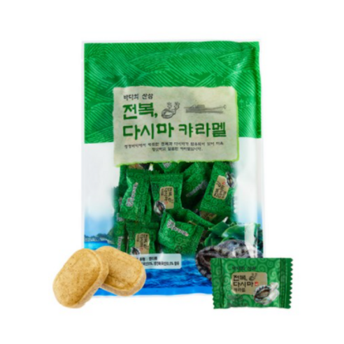 완도명가톳*다시마캬라멜 180g*3봉, 3개, 180g