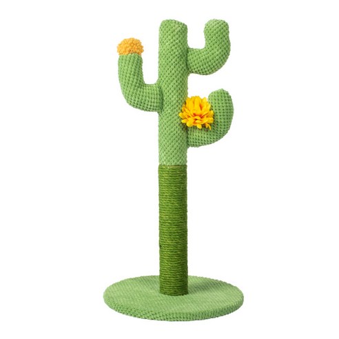 JUIMIMI 고양이 선인장 캣타워 스크래쳐, 1개, Green