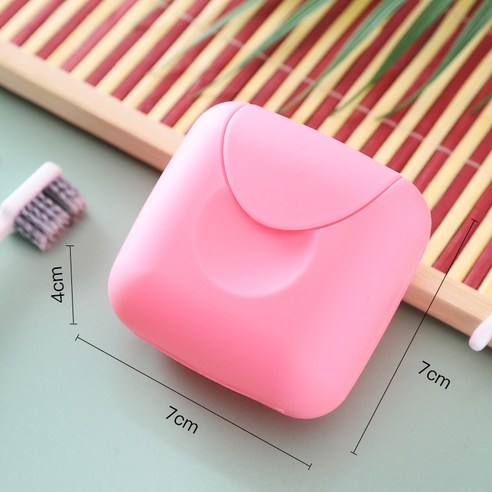 바다 영외 출장 휴대용 비누 박스 벨트 덮개 방수 비누 박스 수제 비누 아스팔트 박스 광고 선물, 로맨틱 핑크 트럼펫, {"규격":"양이 많으면 값이 더 좋다."}