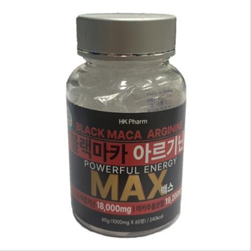 블랙마카 아르기닌 파워 맥스 1000mg 60정