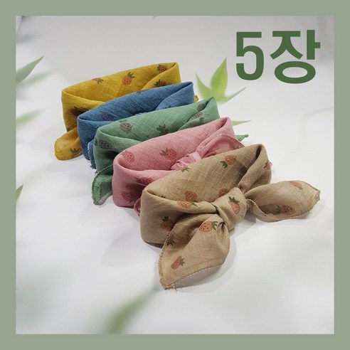 사랑스러운 디자인과 놀라운 가격, [H-pangstory] 스트로베리 스카프 5종 세트