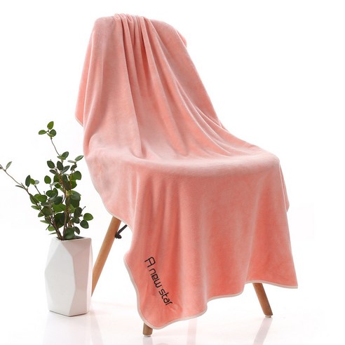 가정용 욕실 흡수 타올70cm*140cm, 2개, pink