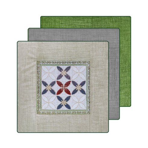 전통의 아름다움과 편안함이 공존하는 부클 전통 마 방석