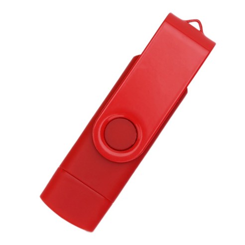 Monland 플래시 디스크 산화 클립 (USB + 유형 C) 3.0 1백28기가바이트 메모리 U 디스크 안드로이드 장치에 대한 / PC 태블릿 맥 (레드), 빨간색