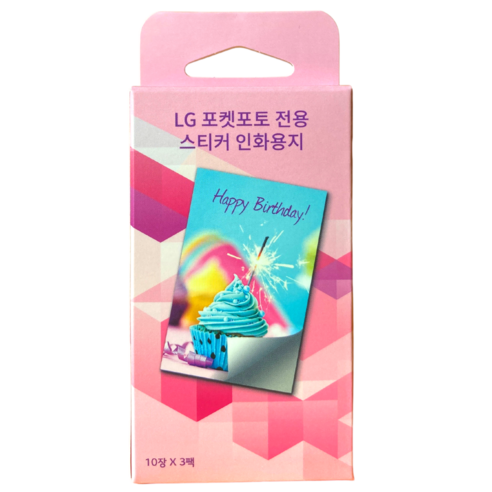 상세정보별도표기 민트딜 LG포켓포토 전용 필름 스티커 30매 PS2313 LG, 스티커인화지 
프린터/복합기