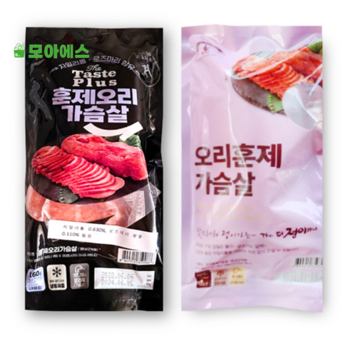 냉동 오리가슴살 160g 고기 도매 훈제 안심 안심살, 5개