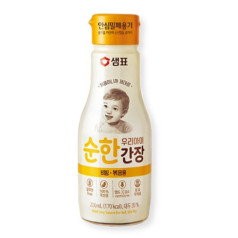 샘표 우리아이 순한간장 비빔볶음용 200ml, 비빔 볶음용, 1개 
분유/어린이식품