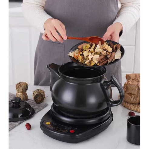 가정용 약탕기 내열 약재 추출기 턍약기 보온 포트, 8L 냄비 A + 블랙 베이스 A