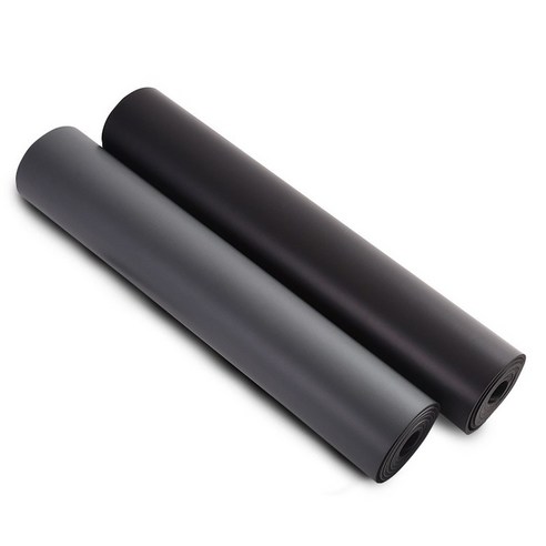피트니스 매트 두꺼운 미끄럼 방지 피트니스 댄스 요가 매트, PU+PVC 바이올렛+블랙 183*61*0.5cm