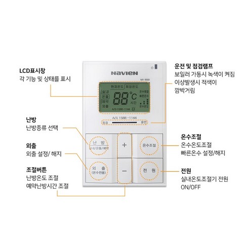 [경동나비엔] 경동 ACE 보일러 온도조절기 NR-15SB