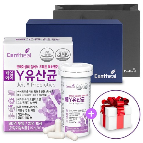 쎈트힐 제일와이 Y유산균 (한국 여성 질유래 특허 유산균-추가 사은품/선물포장가능) 30캡슐, 1개