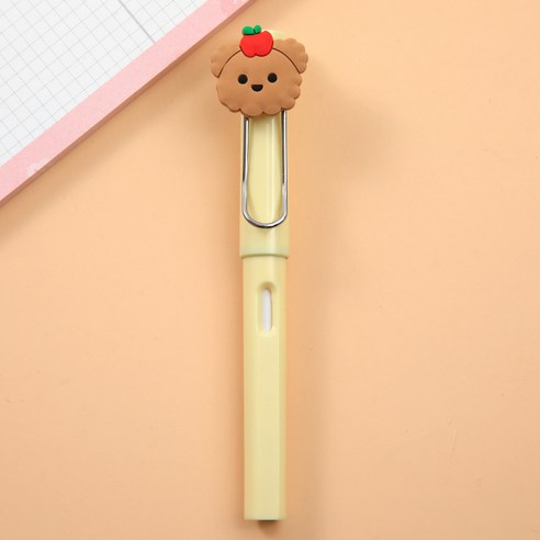PA039 캐릭터 만년연필 지우개 무한 오래쓰는 귀요미 단체 선물 학생 학용품, 푸들