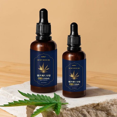 내츄럴랩 CBD CBG 햄프씨드오일 카나비노이드 7%이상 10ml, 2개