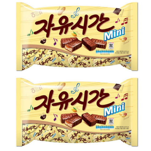 자유시간 mini 초콜릿, 630g, 3개