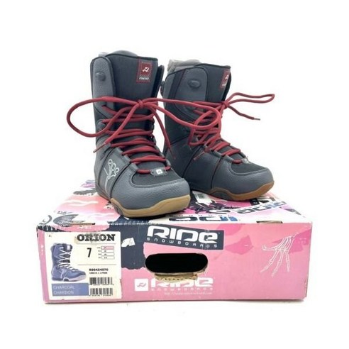 라이드 부츠 스노우보드 Ride Orion Gray Lace-Up Snowboard Boots 여성 Size 7