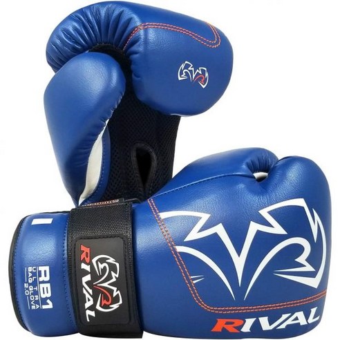 RIVAL Boxing RB1 2.0 울트라 장갑 글러브 훅앤루프, Blue