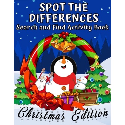 Spot The Differences Search and Find Activity Book Christmas Edition: Spot The Difference and Colori... Paperback, Independently Published, English, 9798567931073