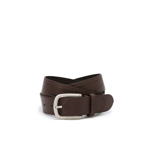 [헤지스 악세서리 남성] [23FW] WUBE3F762BK populet브라운 패턴 소가죽 벨트