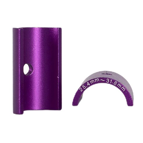 YSSHOP 자전거 스템 25.4 ~ 31.8mm 심 핸들 바 어댑터 스페이서-1 쌍, 보라색, 45mm, 알루미늄 합금