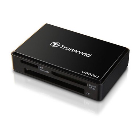 트랜센드 USB 3.0 멀티 카드 리더기 TS-RDF8K, 블랙, 1개