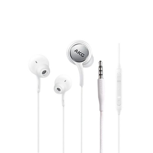 삼성 정품 AKG 유선이어폰 3.5파이 스마트폰 S10 S9 S8 노트9 노트8 갤럭시 화이트/블랙, 블랙