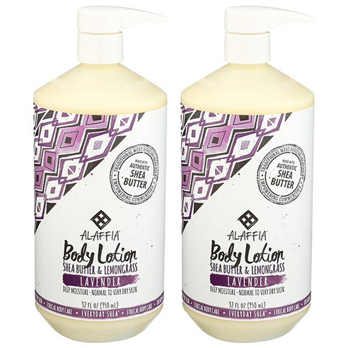 알라피아 에브리데이 시어 모이스춰라이징 바디 로션, 950ml, Lavender, 2개