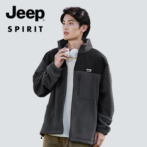 지프스피릿 남성용 플리스 집업 JPHJ21A802