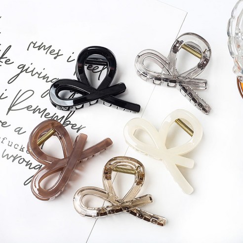 8가지 매력으로 변신하는 사랑스러운 리본 헤어 집게핀