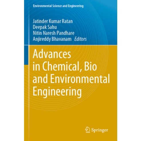 (영문도서) Advances in Chemical Bio and Environmental Engineering Paperback, Springer, English, 9783030965563