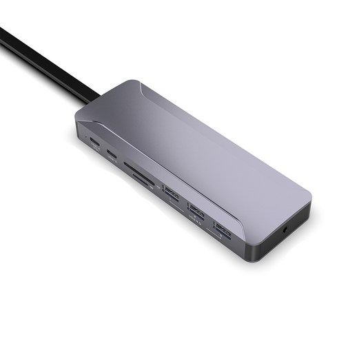 USB C 허브 이더넷이있는 13-in-1 USB C 도킹 스테이션 4K USB C 허브 어댑터 듀얼 타입 C 허브 Mac Pro 및 C 형 C 노트북, 보여진 바와 같이, 하나