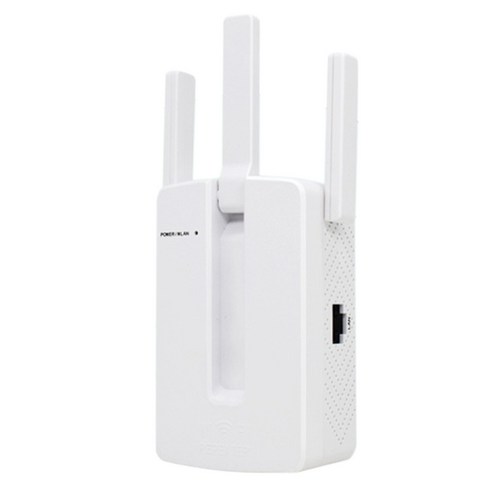Retemporel Wi-Fi 범위 확장기 듀얼 밴드 무선 신호 부스터 리피터(최대 1200Mbps 속도) 외부 안테나 3개 US 플러그, 1개, 하얀색