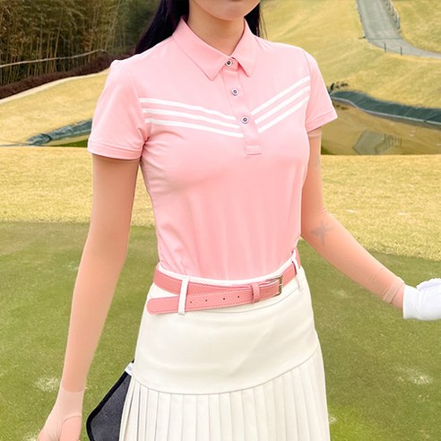 엠엠스포츠 여성 여름 국산 홀인원 카라 피켓 골프 반팔 티셔츠