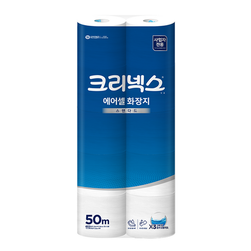 크리넥스 에어셀 물에잘녹는휴지 화장지 50m(10롤), 50m, 10롤, 1개