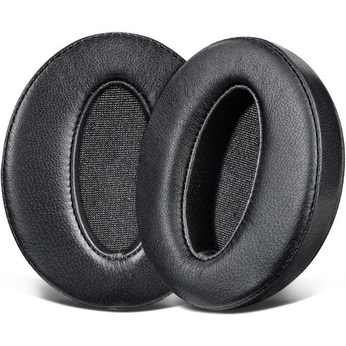 SOULWIT 교체용 이어패드-호환 모델 젠하이저 Sennheiser HD4.50/HD 4.50BT/HD 4.50SE/HD 4.40BT/HD 450/HD 450BT 헤드폰 1쌍, Lambskin, Black, 1개