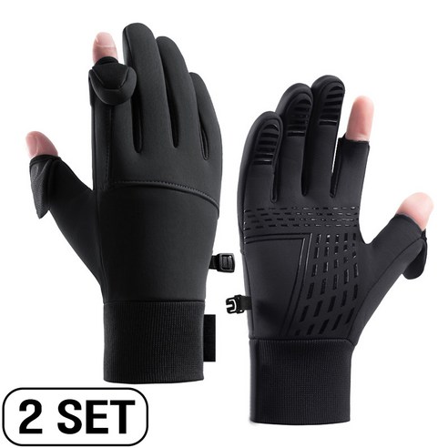 아크텍트 겨울 미끄럼방지 방한 기모 스마트폰 터치 장갑 2세트