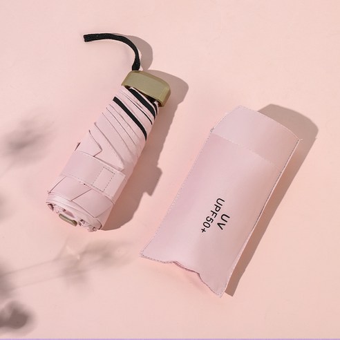 지금오늘 2023 새로운 초경량 UV 자외선 차단 5단 양산 초소형 우산 양우산