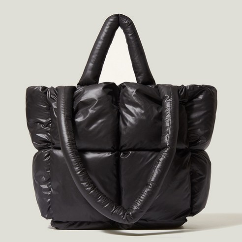 패션 대형 토트 패딩 핸드백 디자이너 퀼트 여성 숄더 가방 럭셔리 나일론 코튼 크로스 바디 가방 겨울 지갑 - 가격 변동 추적 그래프  - 역대가