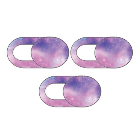 웹캠 커버 컴퓨터 태블릿 웹캠 커버 슬라이더 0.7Mm 두께 스마트 폰 강력 접착 갤럭시 보호, 별이 빛나는 하늘 C, 18x9mm, 플라스틱