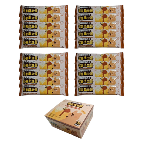 키키쿼카의 땅콩초코롤 (초콜릿과 땅콩크림이 담긴 곡물바)