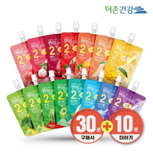 더존건강 한끼 곤약젤리 150ml 15종 10팩 알뜰포장 30+10 -, 와일드망고 10팩