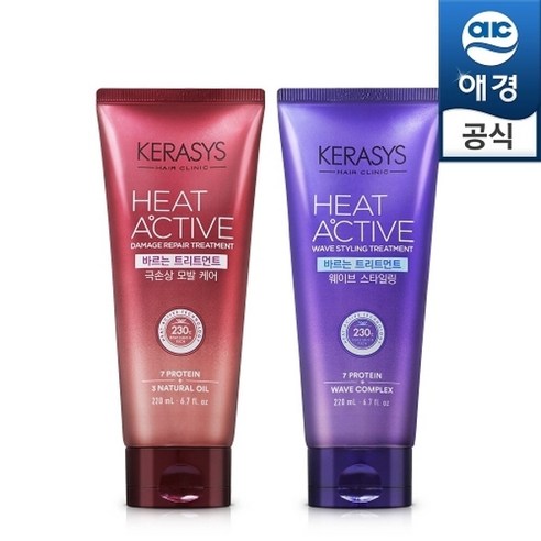 케라시스 히트액티브 헤어에센스 220ml, 케라시스 히트액티브 헤어에센스 220ml_극손상, 1개 컬링에센스