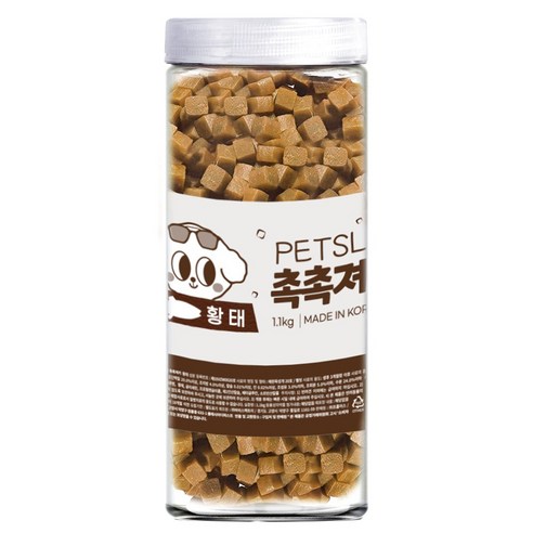 펫슬레이 촉촉져키 3종 노즈워크 강아지 대용량 간식, 황태, 1개, 1.1kg, 황태맛