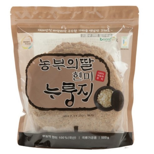 무농약 국산 현미 100% 누룽지 바삭한 영양 간식 식사 500g, 1개 맛있는누룽지