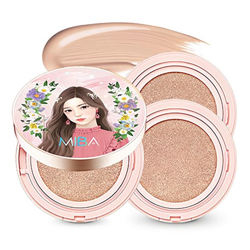 미바 왕쿠션 시즌2 대용량 25g 본품 + 25g 리필 2P, 23호 차분한피부, 1개