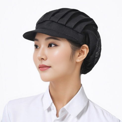 쉐어리빙 밴딩 위생모자 3P, 블랙, 3개