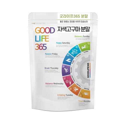 굿라이프365 자색고구마 가루 고구마 분말 국산, 300g, 1개