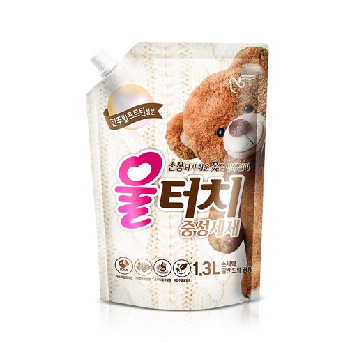 피죤 울터치 프리미엄 리필, 1300ml, 1개