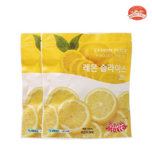 냉동 TM 레몬 슬라이스 500g 베리필드, 2개