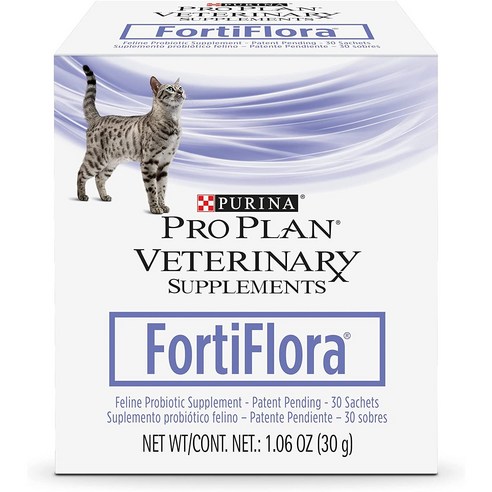 Purina Fortiflora 퓨리나 프로플랜 고양이 유산균 프로바이오틱스 파우더 가루 30개입